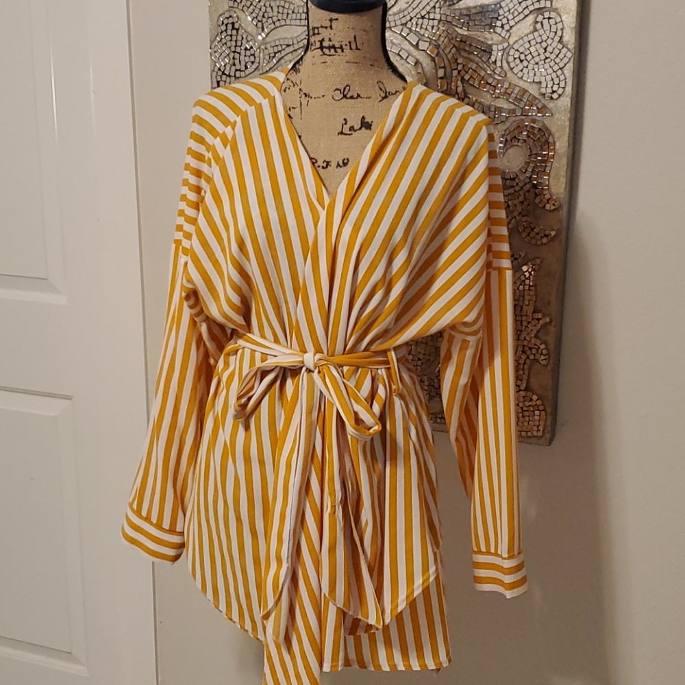 Belted blouse
